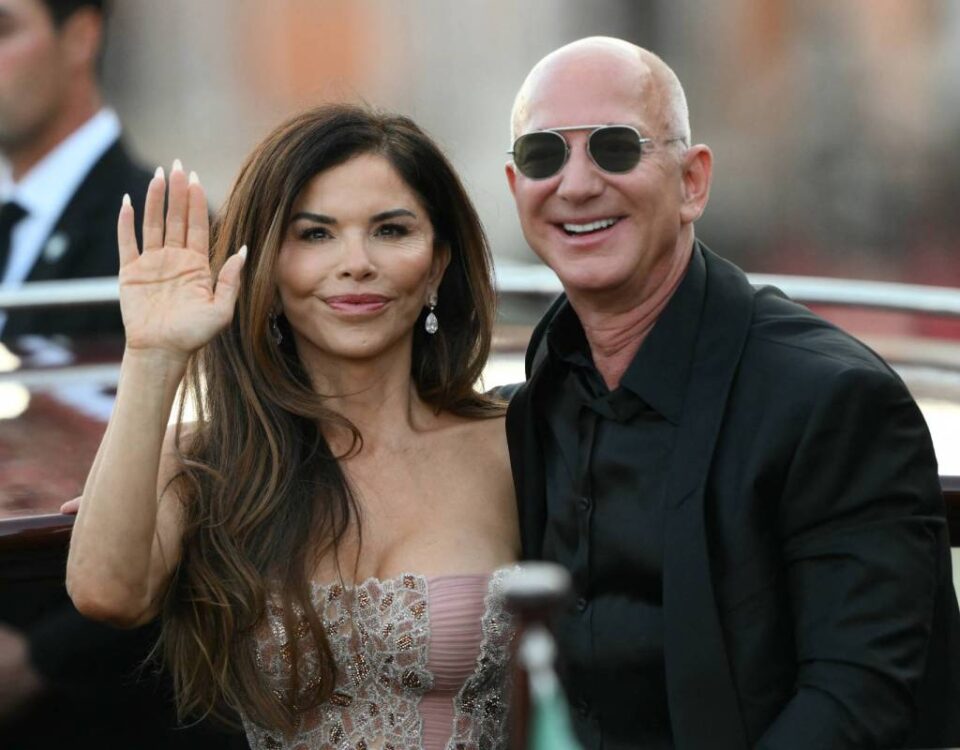 Jeff Bezos and Lauren Sanchez in Venice