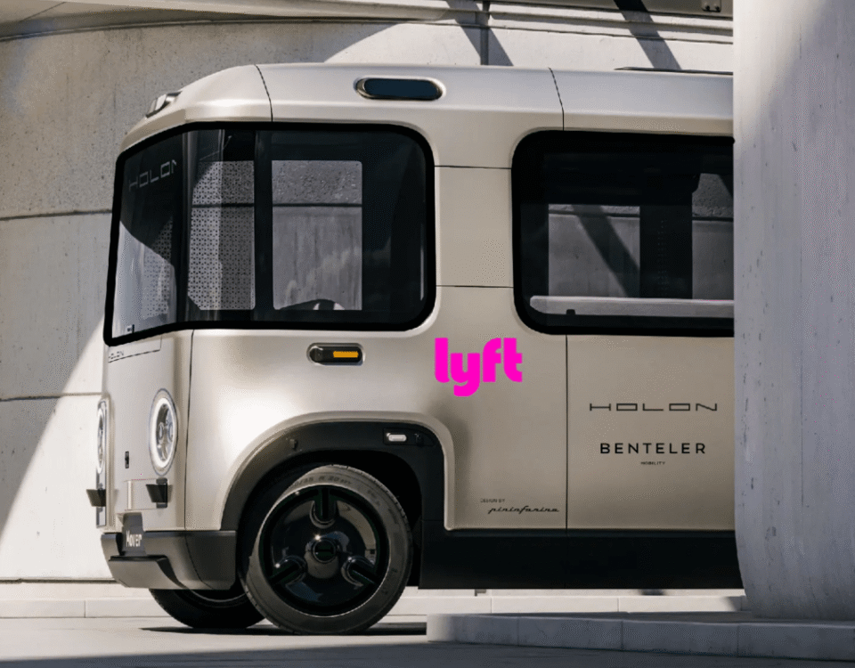 rendering of Lyft autonomous shuttle