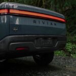 back of Rivian EV