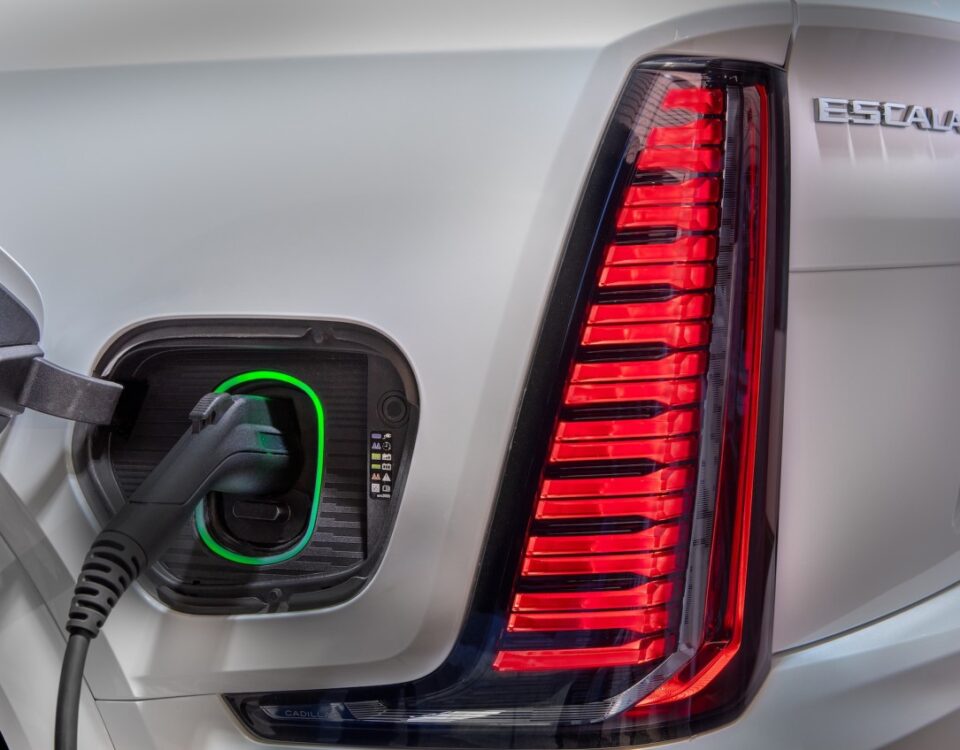 CADILLAC Escalade EV charging plug