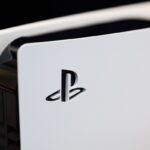 PlayStation 5 logo on console