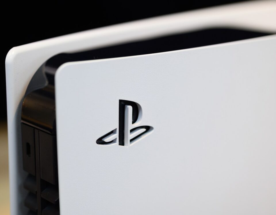 PlayStation 5 logo on console