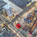 Pipes carry gases at Sila's Moses Lake factory.