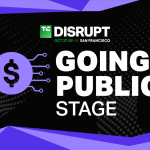 TechCrunch Disrupt 2025 Going Public Stage w/logo