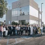 The Faraday Future building at 501 W 19th St which caught fire on September 28
