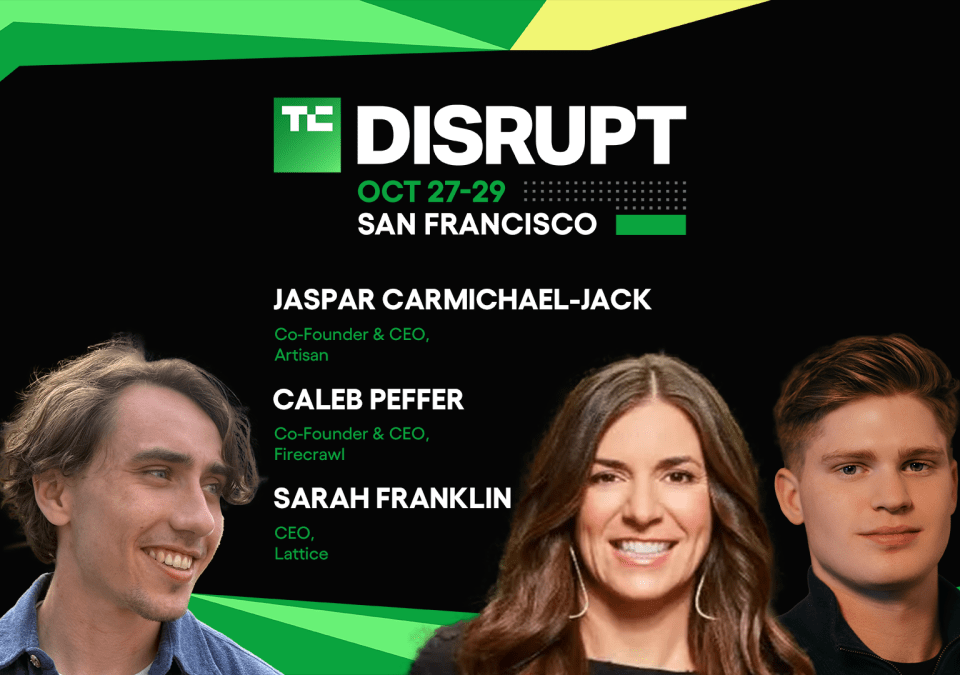 TechCrunch Disrupt 2025 Caleb Peffer, Jaspar Carmichael-Jack, Sarah Franklin