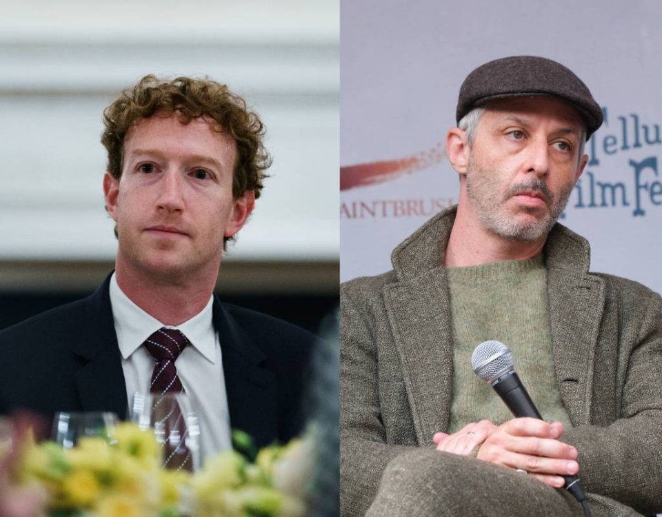 Mark Zuckerberg and Jeremy Strong