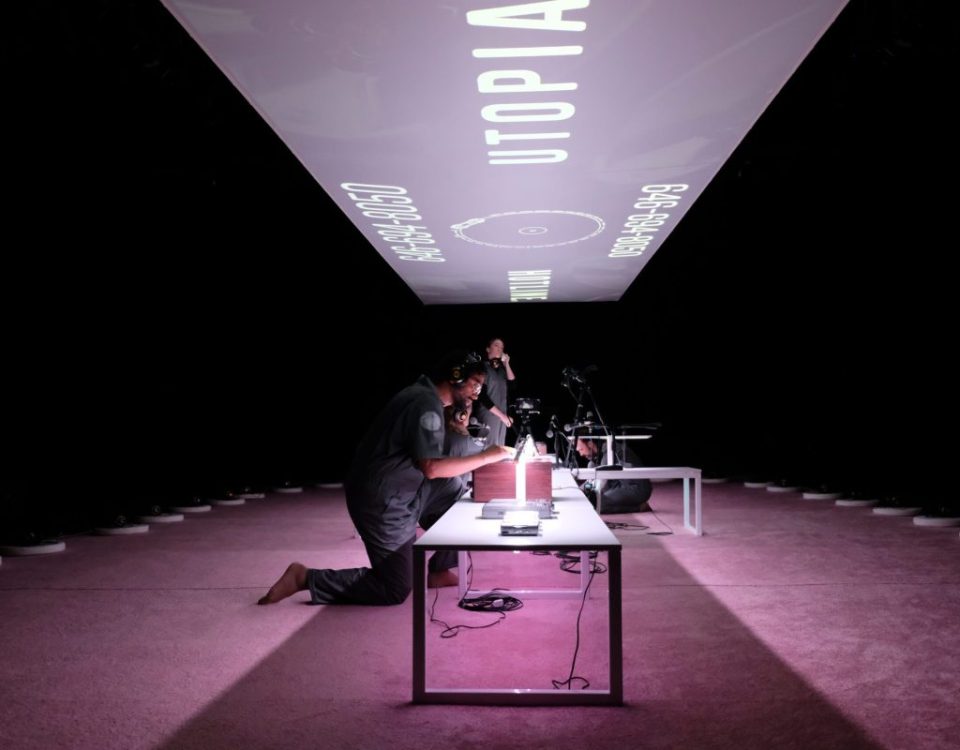 Photo of Utopian Hotline performance