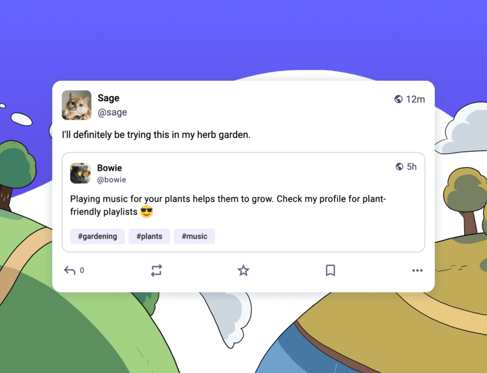 screenshot showing Mastodon quote posts