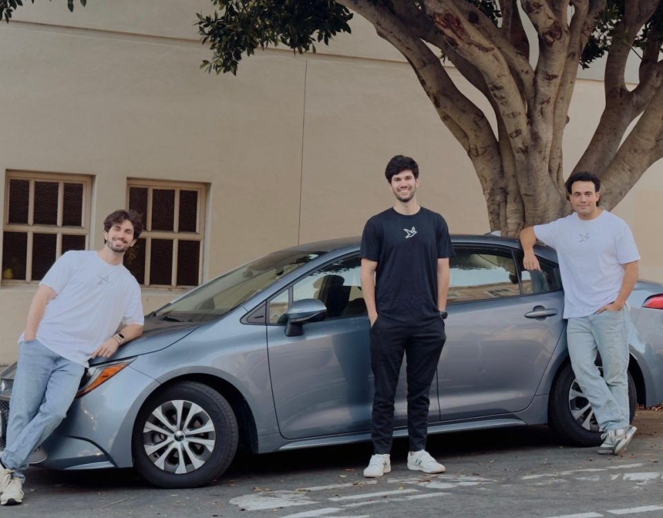 Flai co-founders Alen Polakof, Ari Polakof, and Juan Alzugary