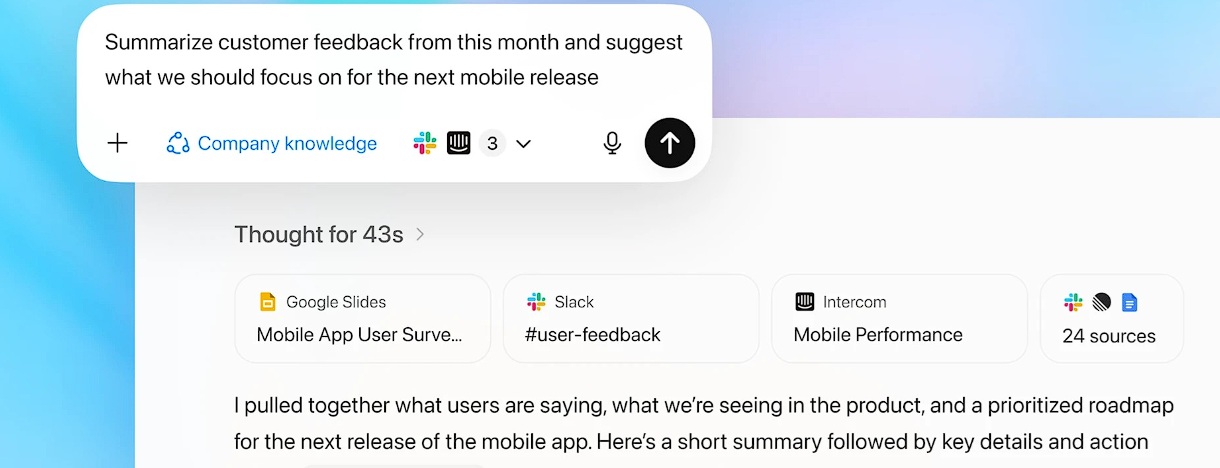 OpenAI تربط ChatGPT ببيانات المؤسسات لتقديم المعرفة الفعالة