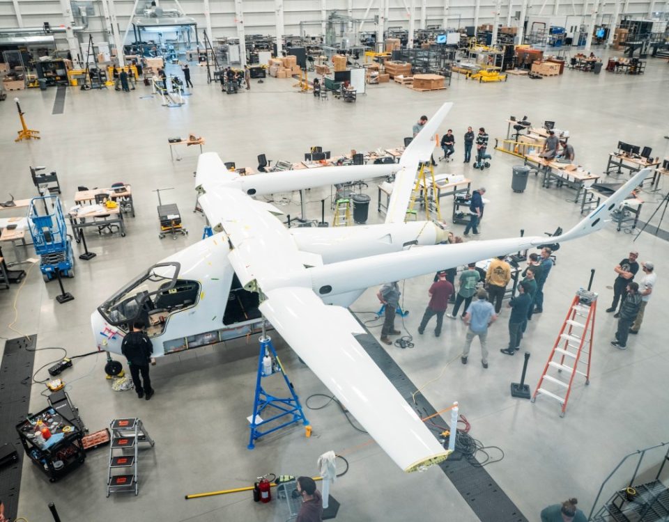 Beta Technologies plane under construction