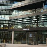 A view of Zendesk Offices, a customer service software company near the Grand Canal in Dublin.