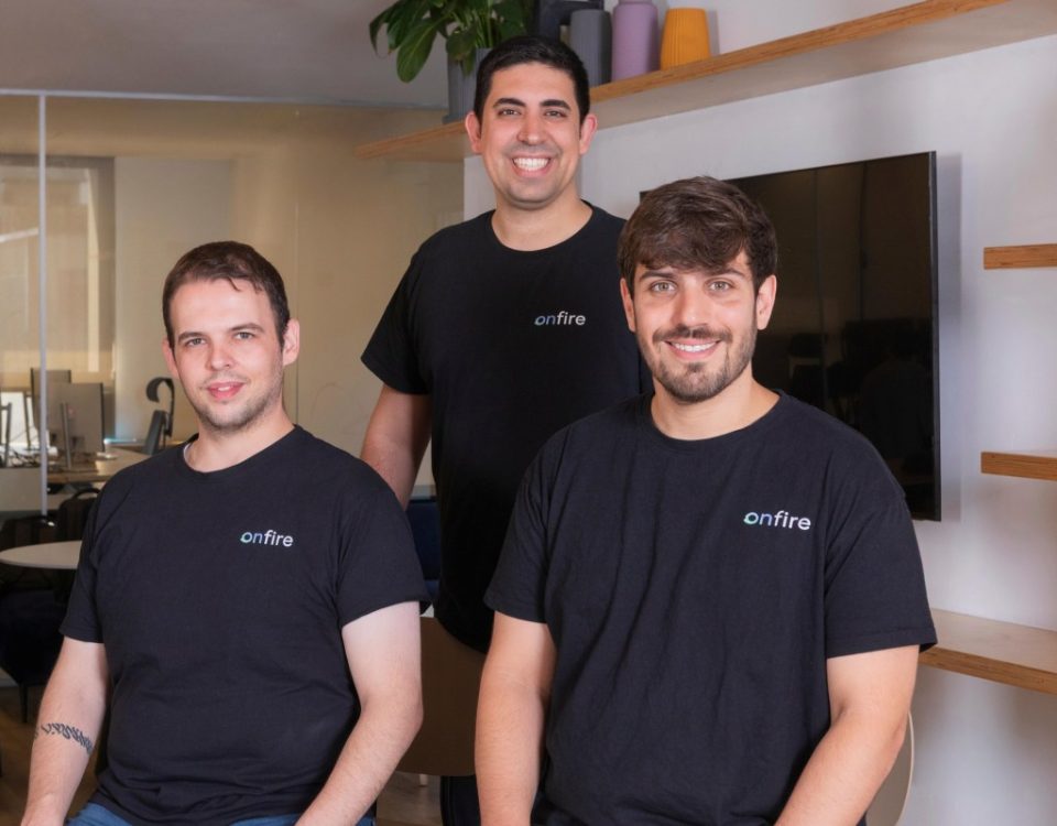 Onfire’s CEO Tal Peretz, CTO Shahar Shavit and CPO Nitzan Hada