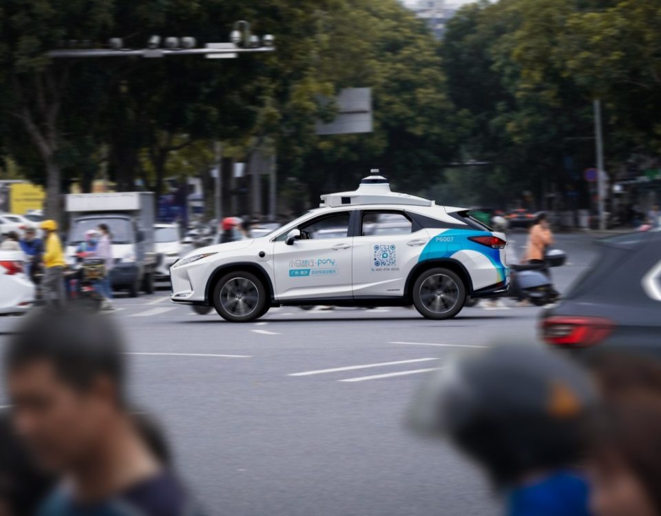 Pony.ai car in traffic