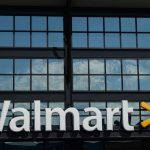 A Walmart logo is seen outside a store in Washington, DC, on August 18, 2020. (Photo by NICHOLAS KAMM / AFP) (Photo by NICHOLAS KAMM/AFP via Getty Images)