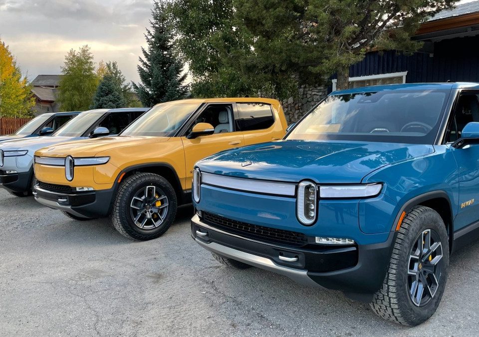 Rivian R1T line up Colorado