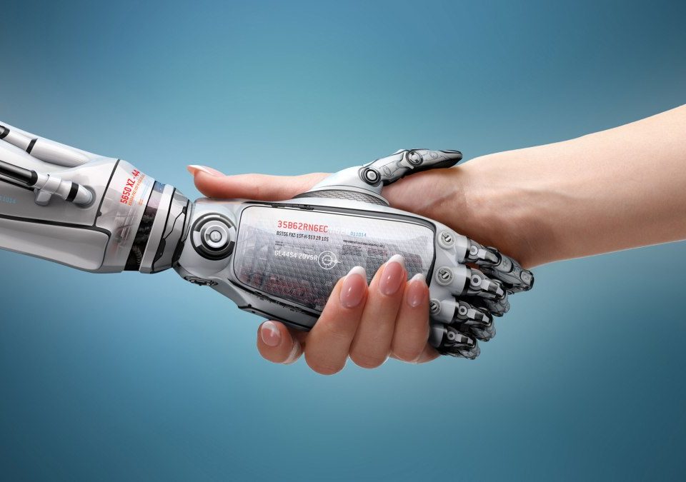 handshake between robot and human