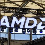 Image shows Advanced Micro Devices (AMD) booth one day before the China Digital Entertainment Expo & Conference (ChinaJoy) at Shanghai New International Expo Center on August 1, 2019