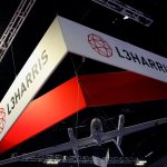 banner signage of L3Harris' company logo