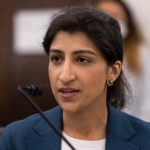 FTC Commissioner nominee Lina M. Khan testifies during a Senate Commerce, Science, and Transportation Committee nomination hearing on Capitol Hill on April 21, 2021 in Washington, DC.