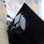 a Flock license plate surveillance camera on a street pole in San Francisco.